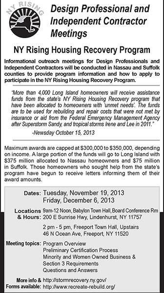 Ny Rising Program New York Rising Design Professional and Independent Contractor Meetings ...