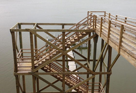 Chesapeake Bay Dock Stair Tower