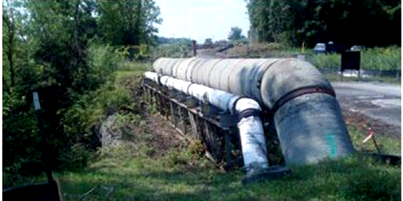 Temporary Pipe Bridge Support - Syracuse