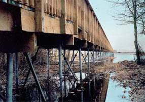 Maurice River Walkway Anchoring