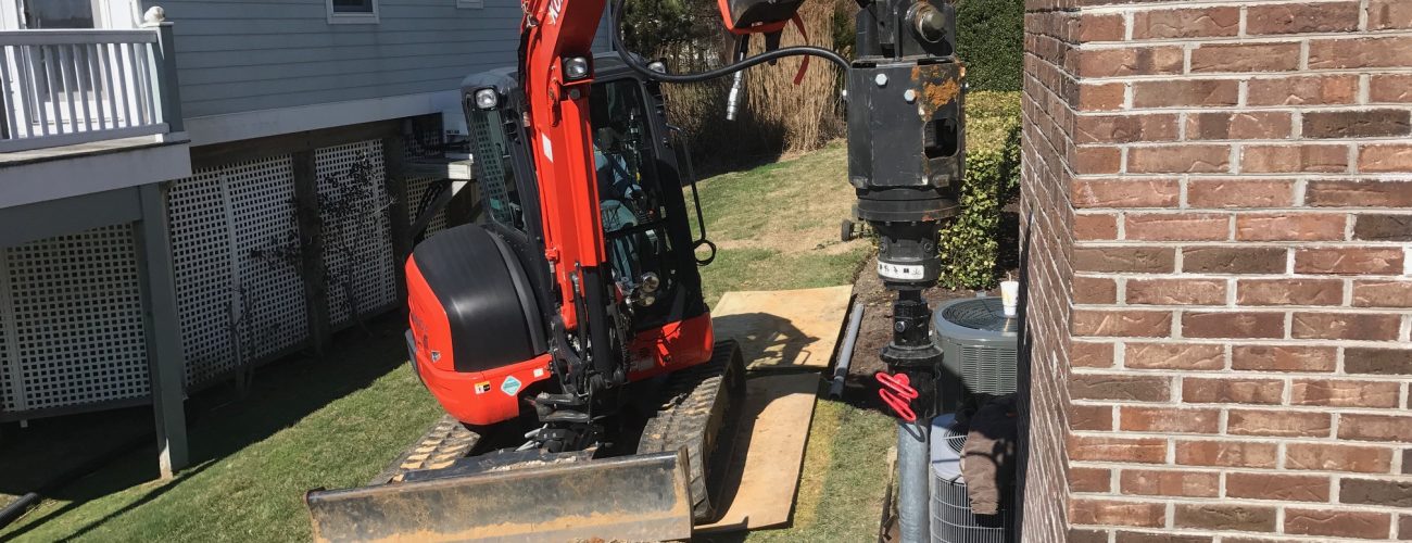 Ocean City Maryland Settling Chimney Underpinning