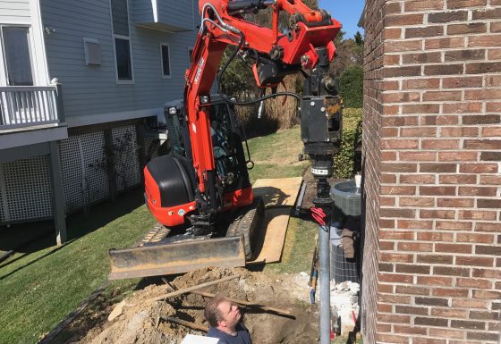 Ocean City Maryland Settling Chimney Underpinning