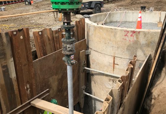 Poplar Point Manhole/Sewer Piles